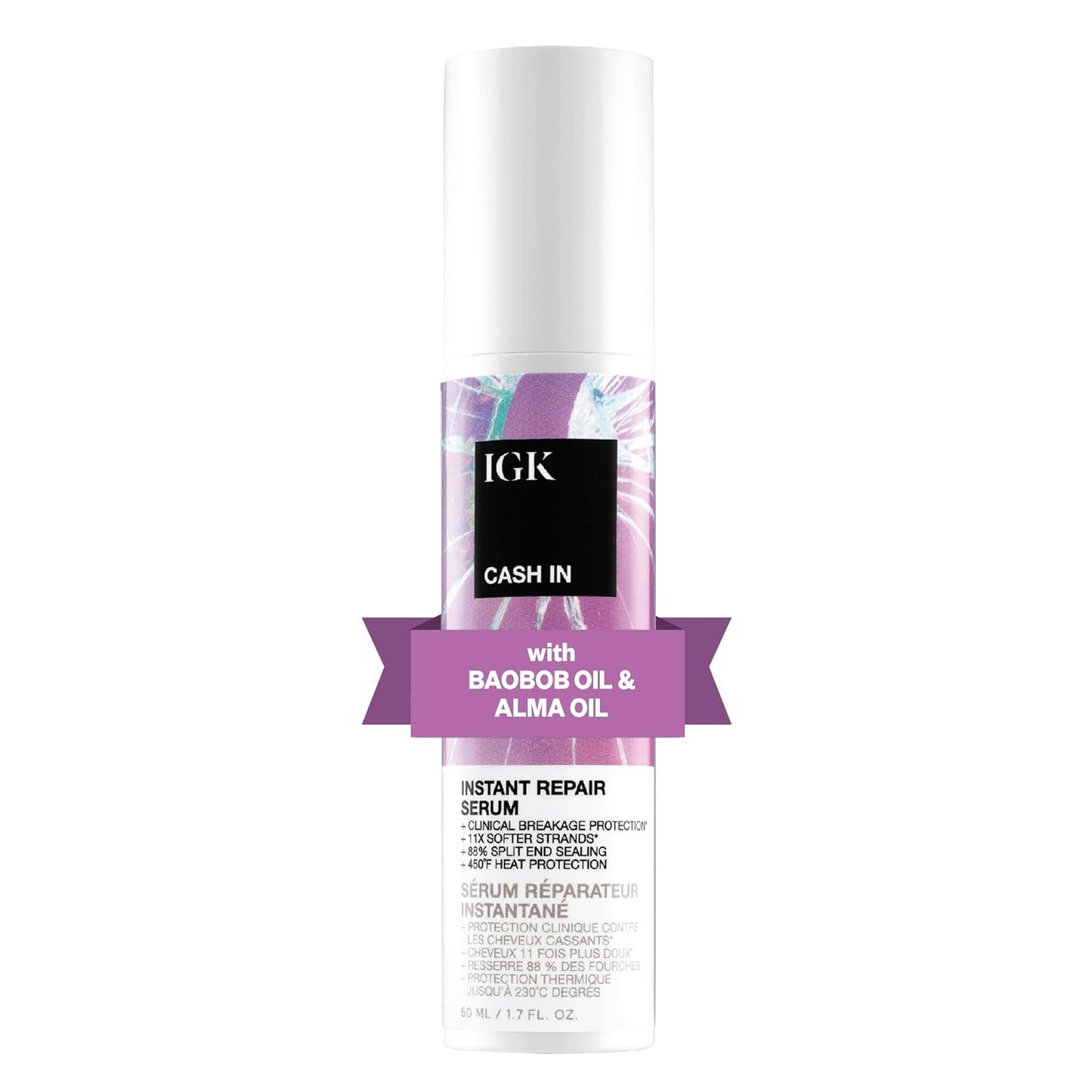 IGK CASH IN Instant Repair Serum for Breakage Protection and More