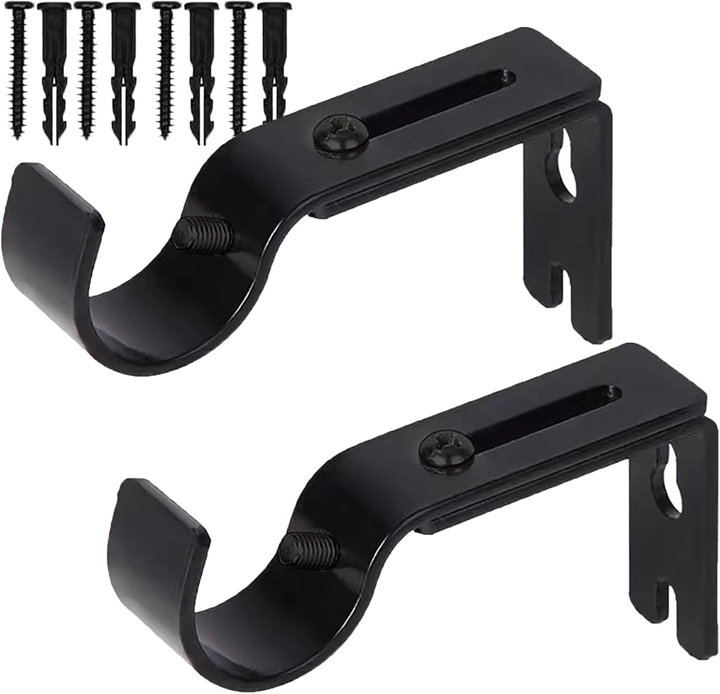 Adjustable Curtain Rod Brackets - 2 Pack