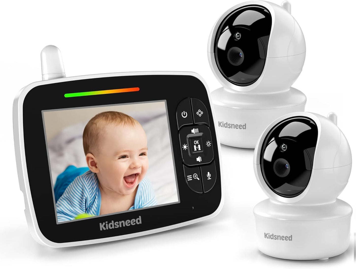 Clear View: Kidsneed Baby Monitor 2 Cameras