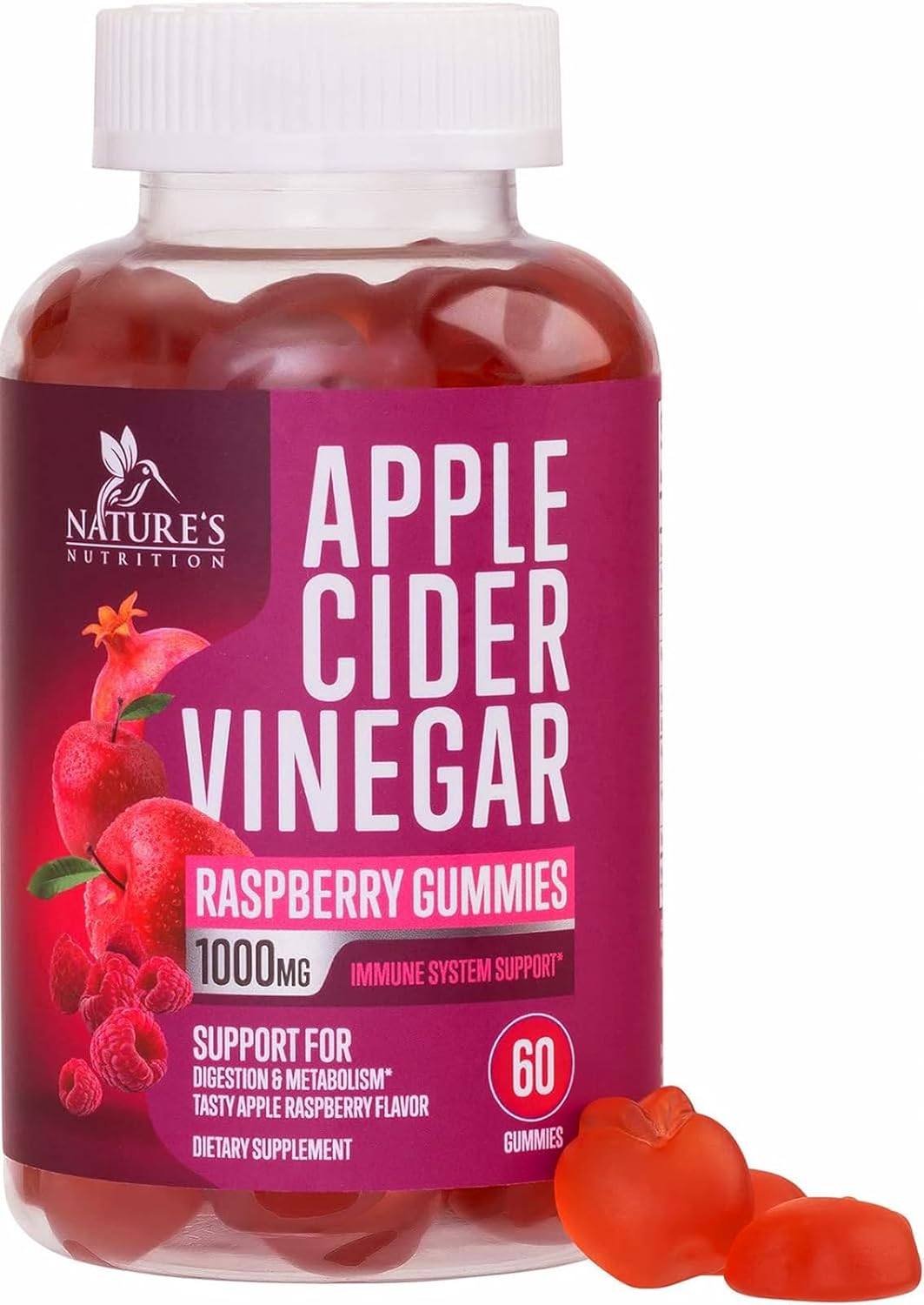 Vegan ACV Gummies 1000mg - Detox & Immune Support