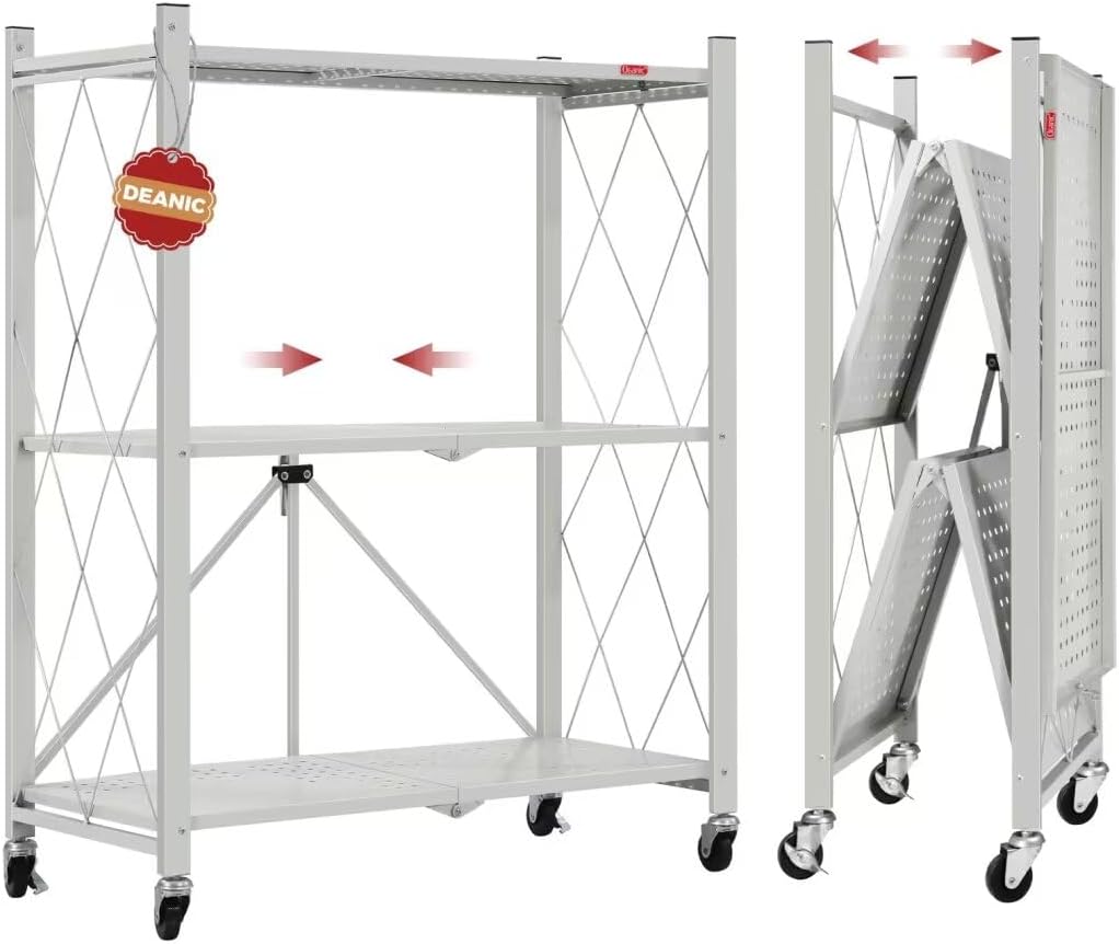 DEANIC 3 Tier Rolling Kitchen Organizer