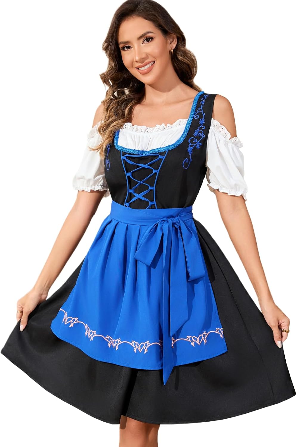Traditional Bavarian Oktoberfest Dirndl Dress for Women
