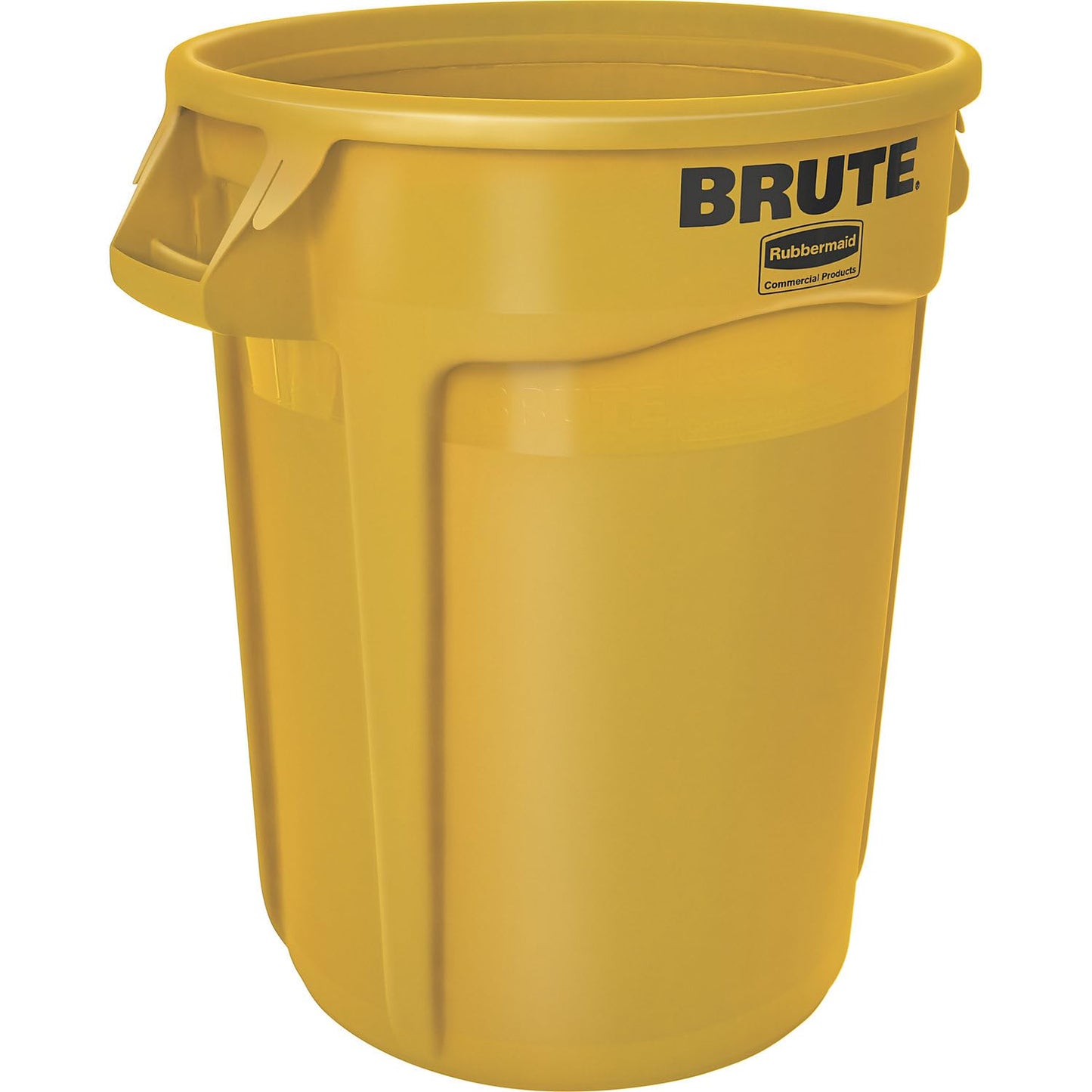Rubbermaid BRUTE 32G Yellow Vented Trash Container for Tough Use