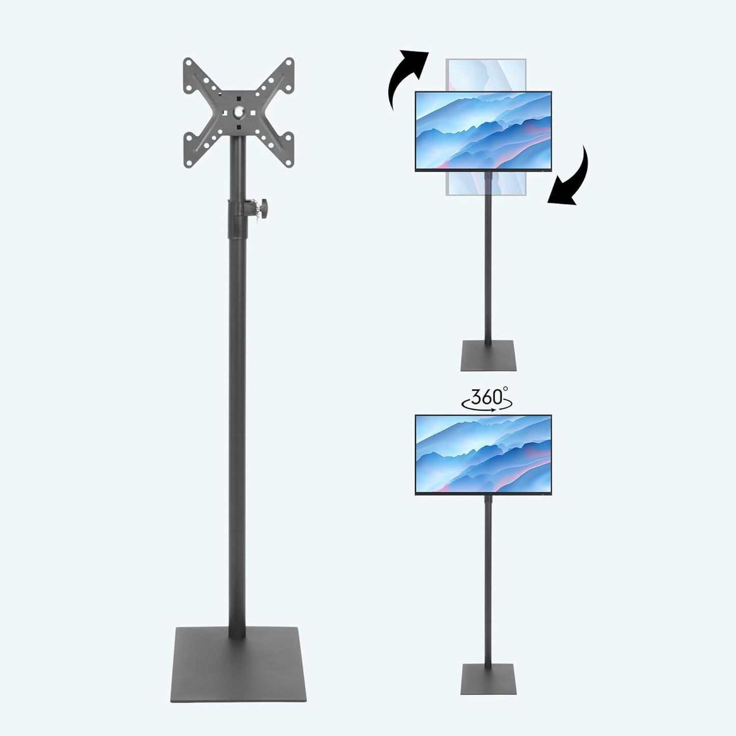 360 Swivel Floor TV Stand - Max Flexibility!