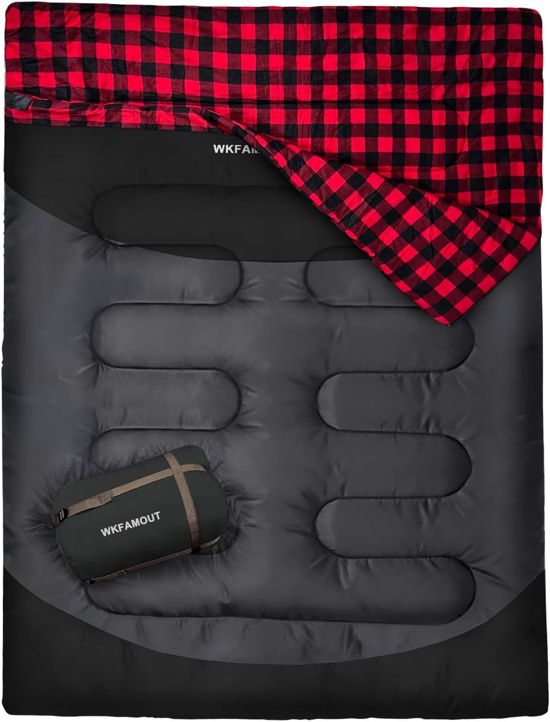 Double Sleeping Bag for Adults Waterproof 2 Person Camping Gear