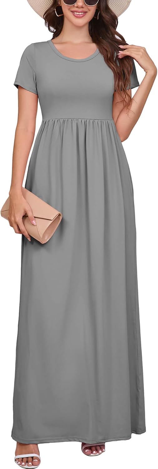 Casual Summer Maxi Dress for Women with Pockets and Comfort