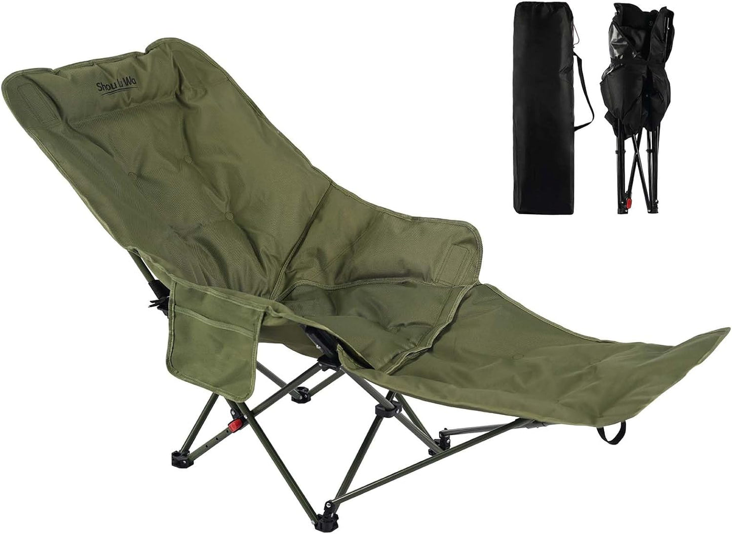 Portable Folding Camping Cot with Footrest - Ultimate Comfort!