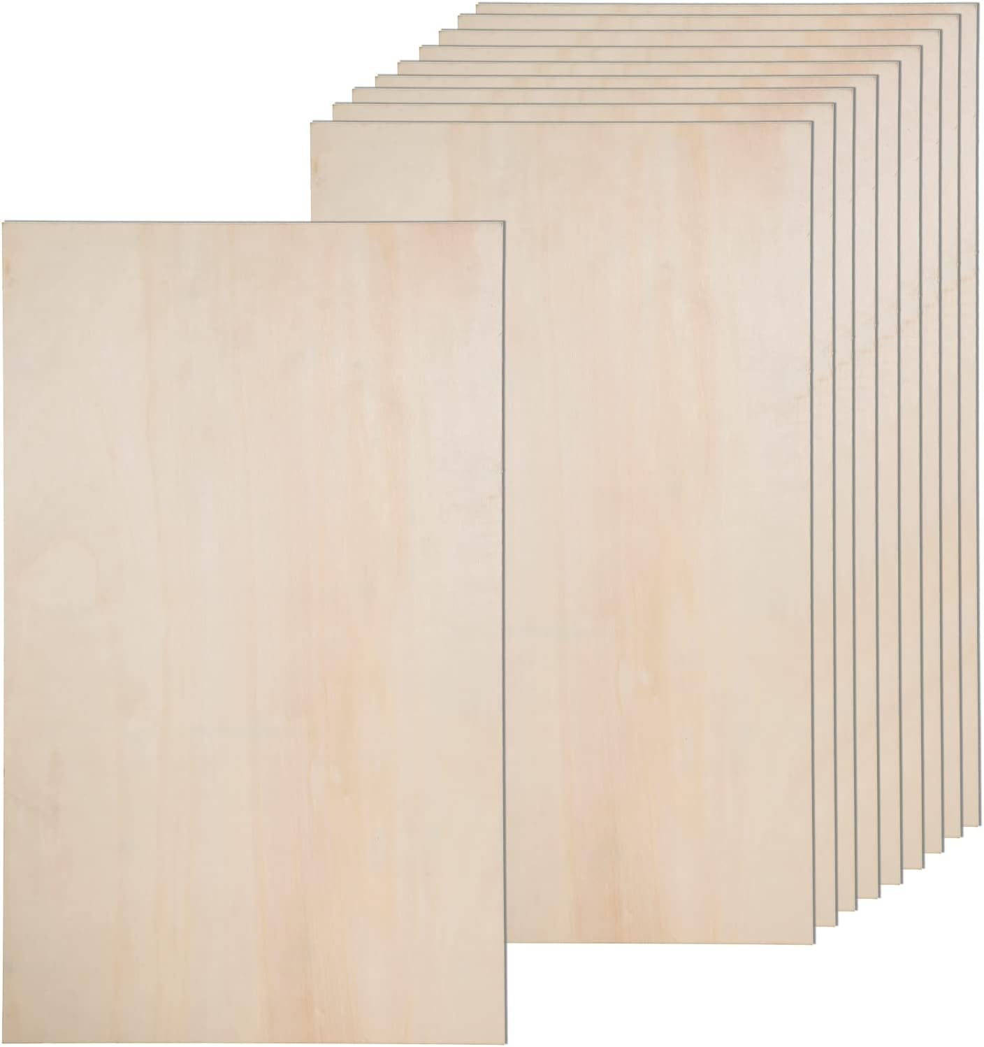 12 Pack Basswood Sheets for Crafts - Perfect for DIY Projects
