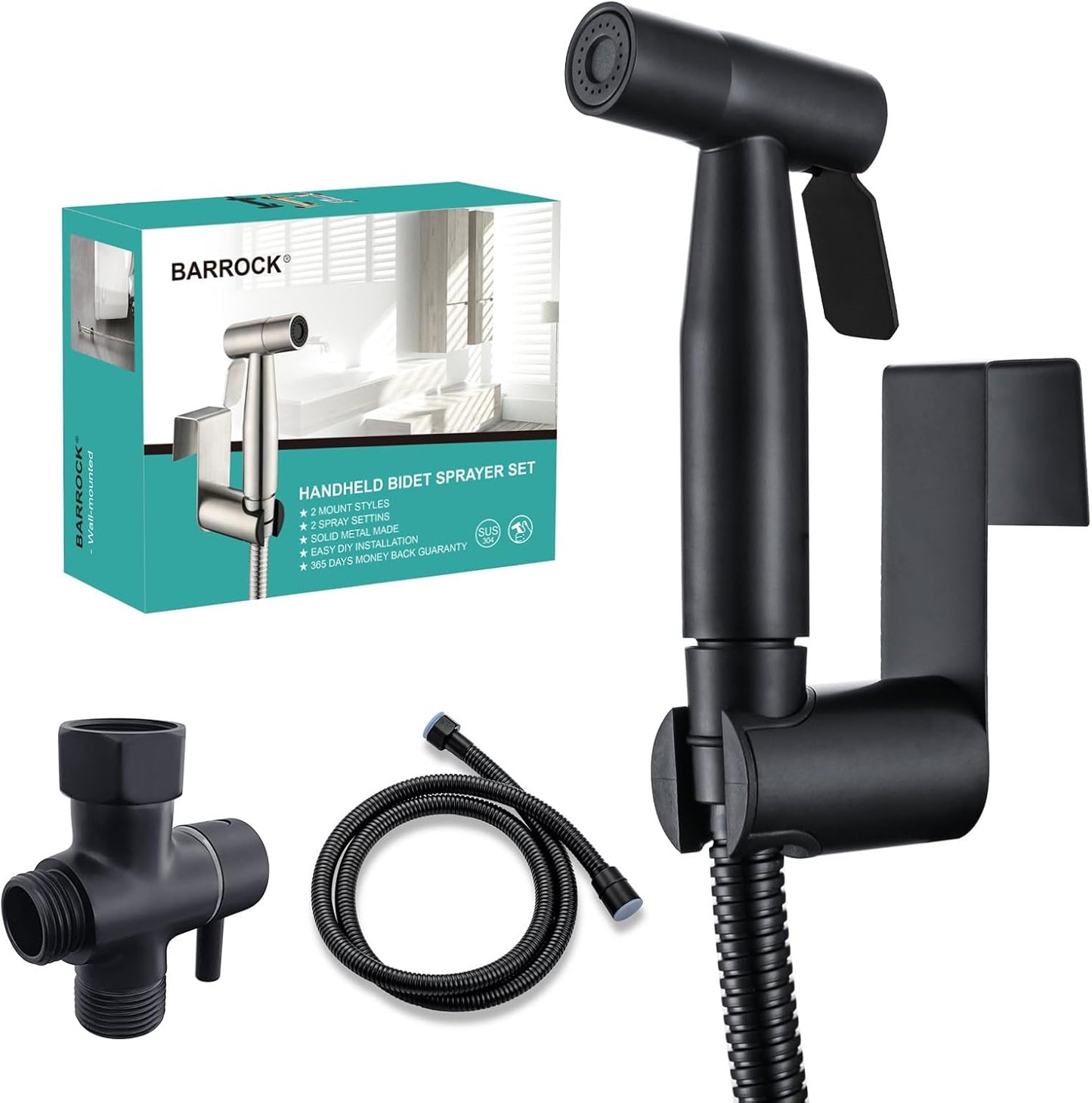 BARROCK Handheld Bidet Sprayer Set for Toilet Hygiene Upgrade
