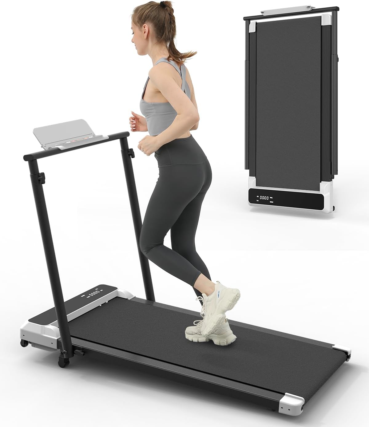 JURITS Under Desk Treadmill - Walk & Jog Anywhere!