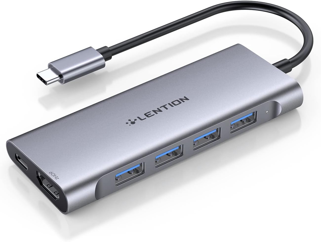 LENTION USB C Hub with 4K HDMI Output and 4 USB 3.0 Ports