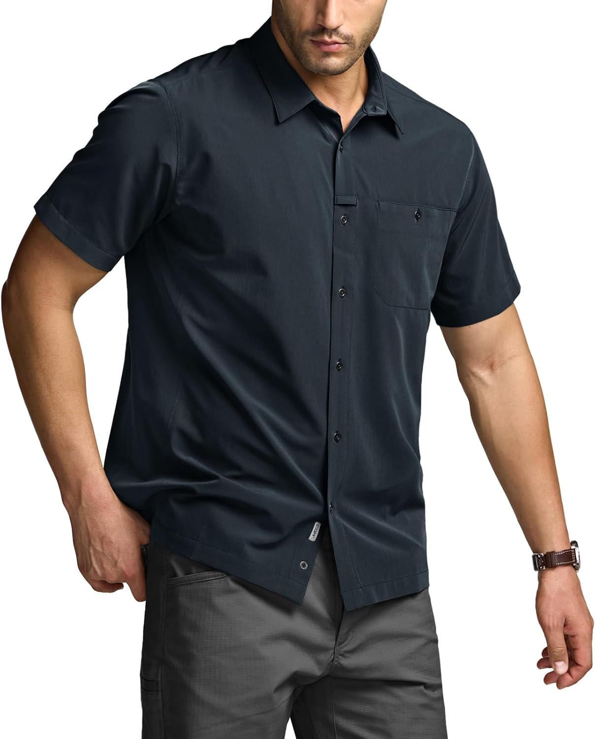 CQR Men's Short Sleeve Tactical Shirts for Outdoor Adventures
