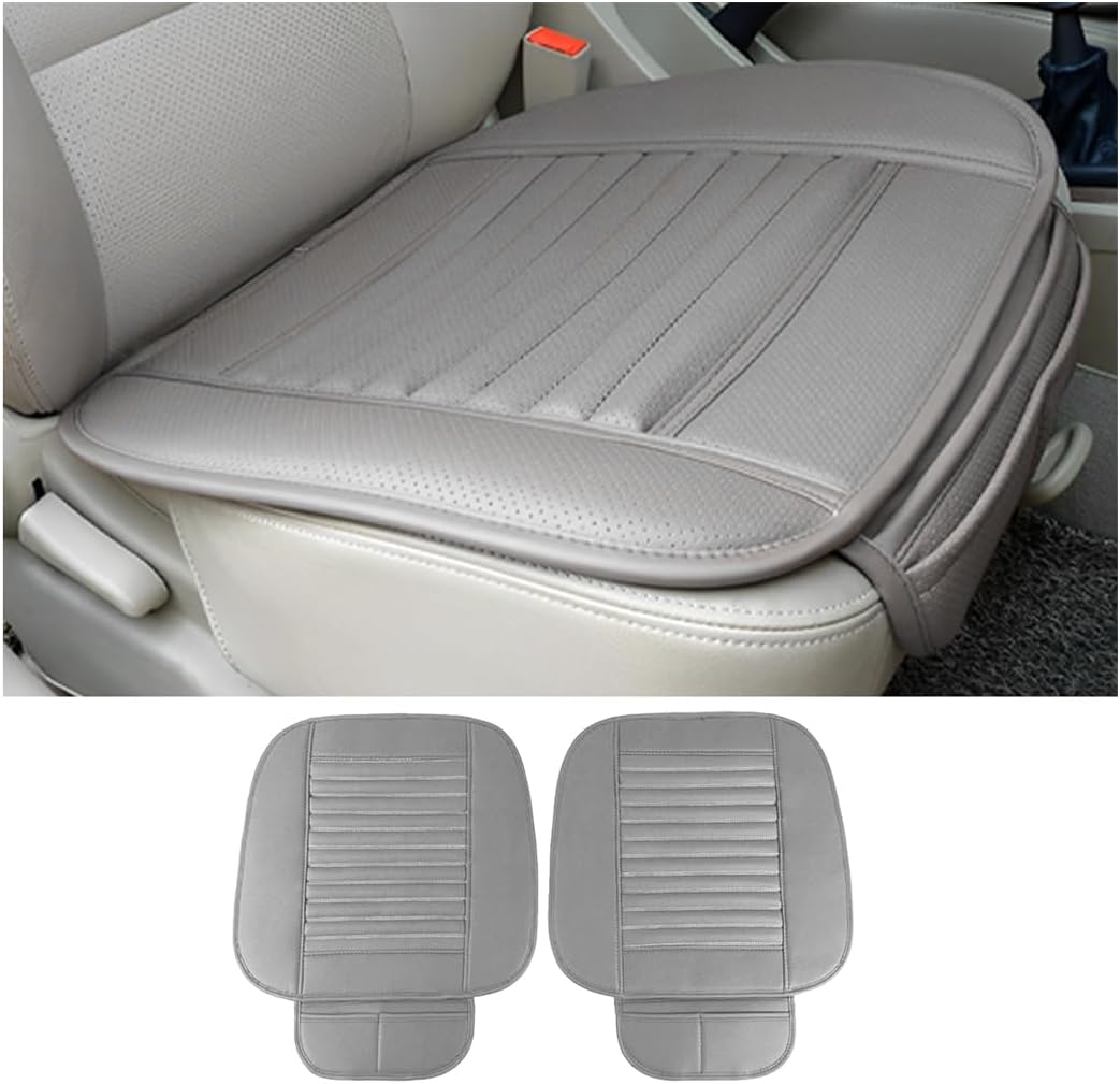 Anti-Slip Breathable Leather Car Seat Covers x2