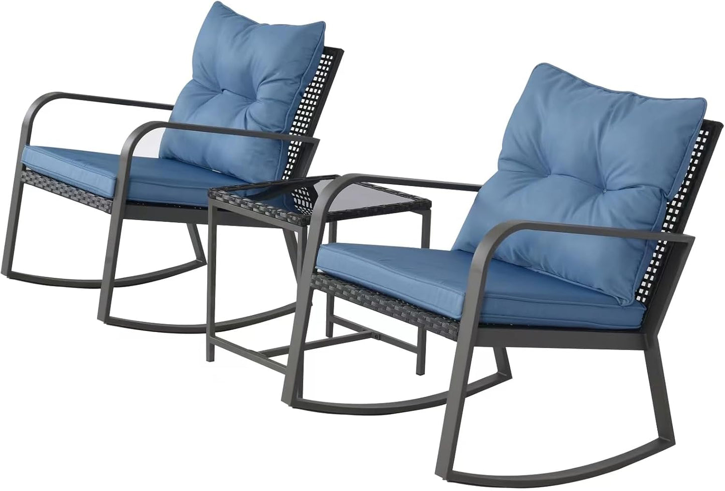 3 Piece Rocking Bistro Patio Set for Ultimate Outdoor Relaxation