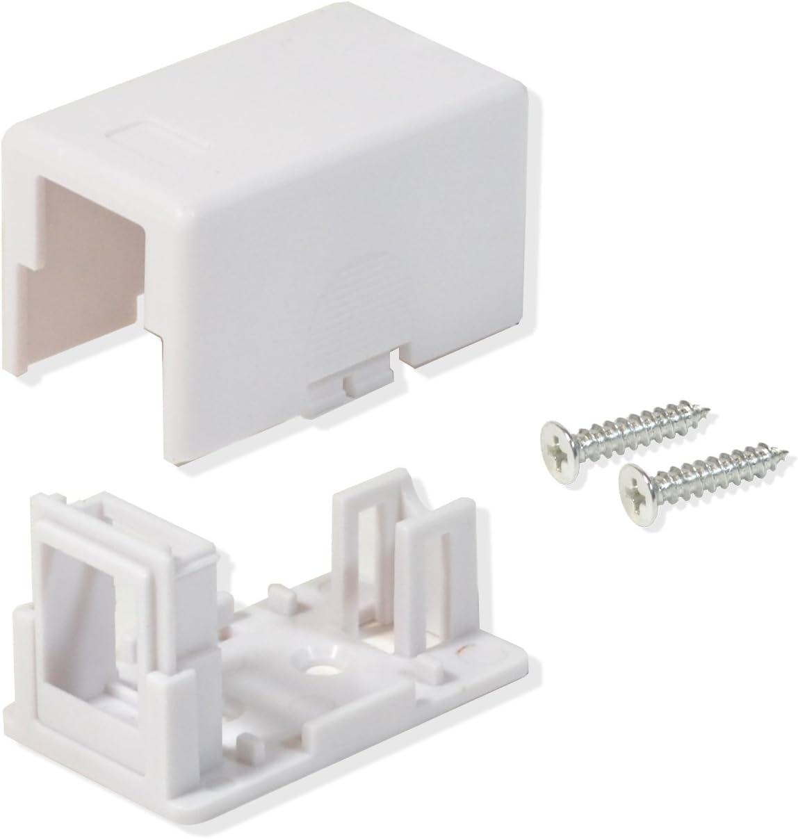 Best 50 Pack Surface Mount Box 1 Port Keystone Jack Cat5e/Cat6