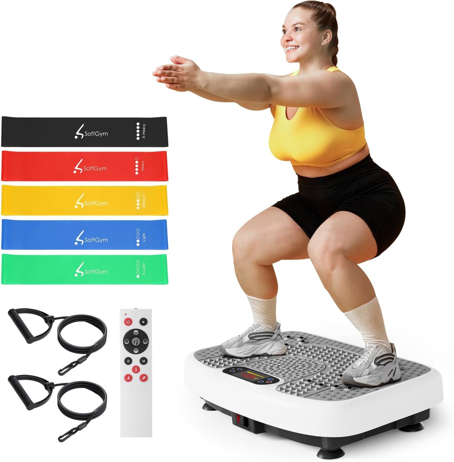 SoftGym Vibration Plate for Whole Body Workout and Weight Loss