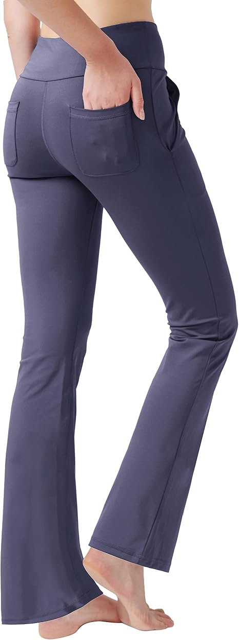 nuveti Women's High Waisted Boot Cut Yoga Pants for Comfort