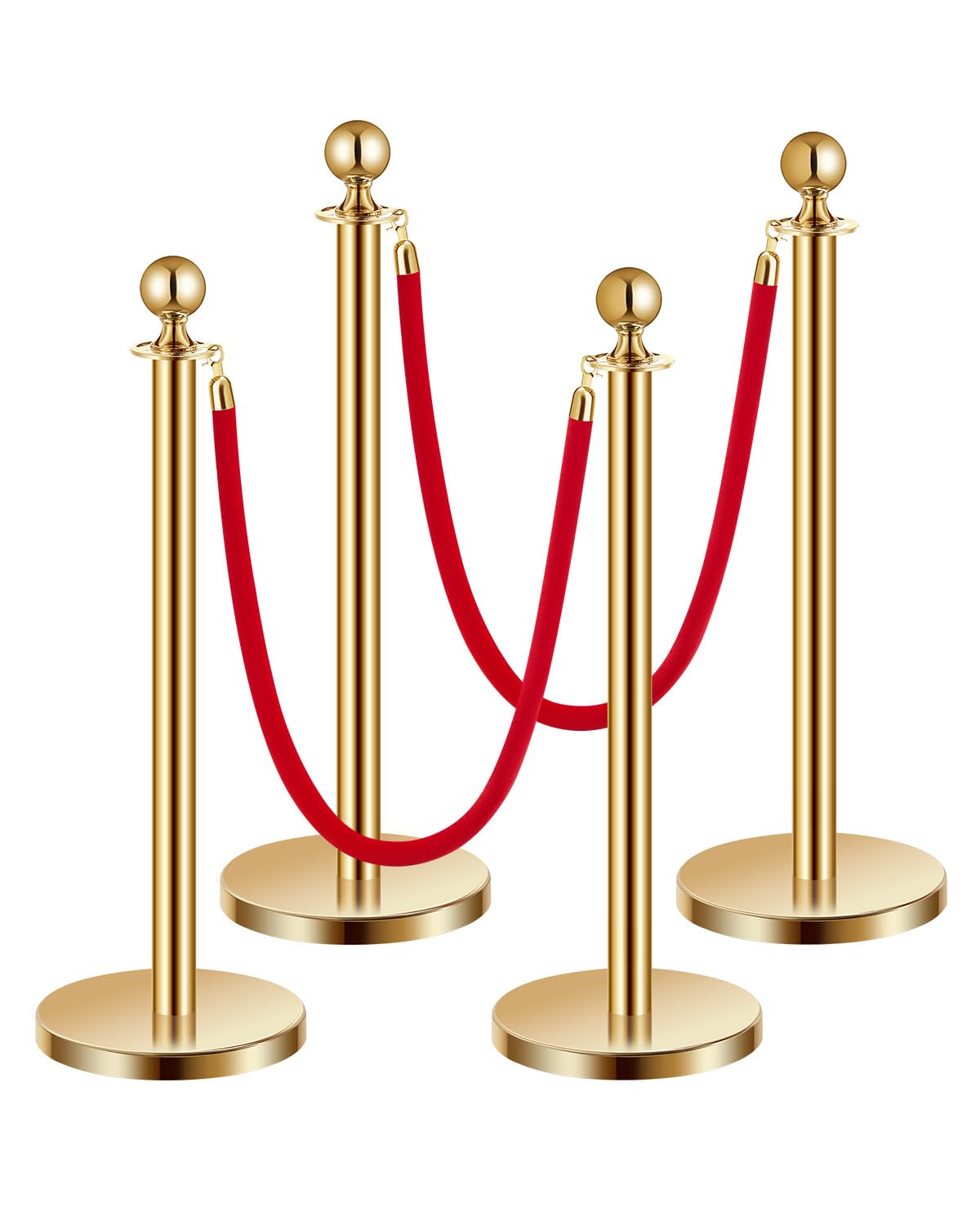 VEVOR Stanchions and Velvet Ropes for Crowd Control Barriers