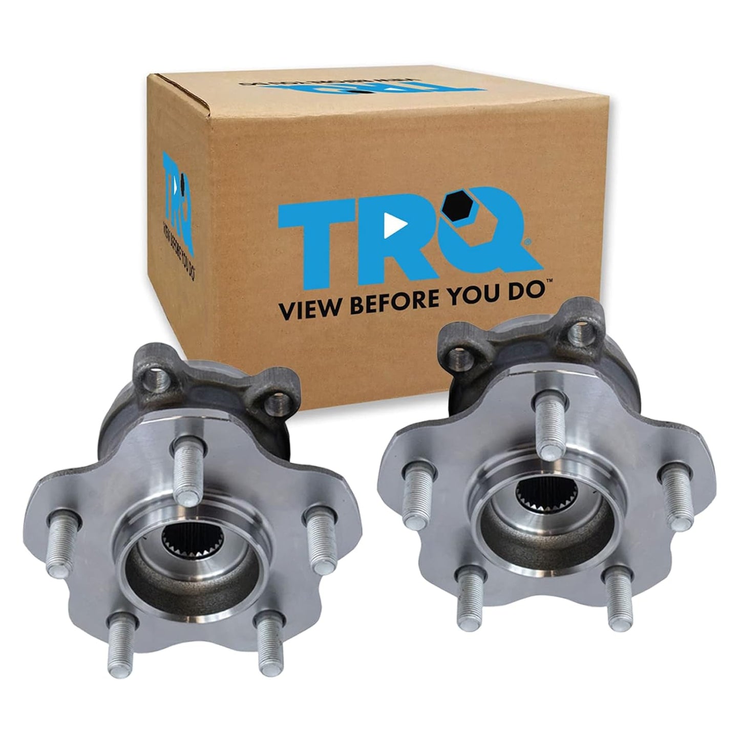 TRQ 2 Piece Rear Wheel Bearing & Hub Assembly Set for Nissan