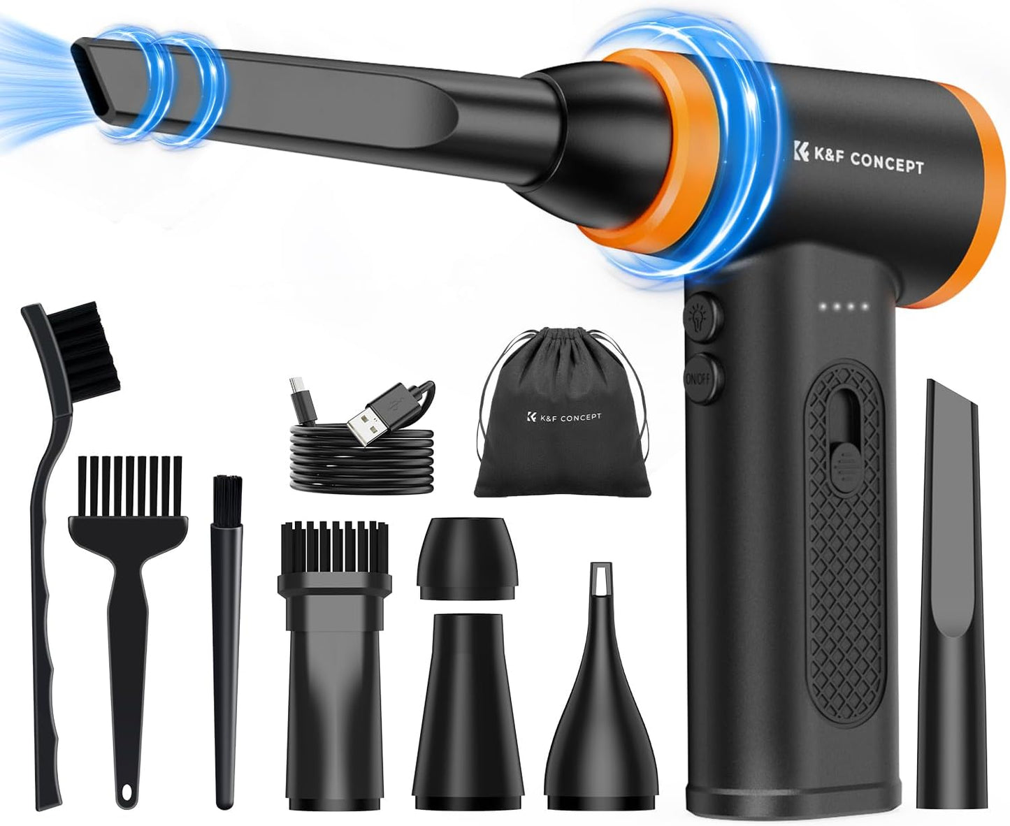 K&F Concept Brushless Compressed Air Duster for Deep Cleaning