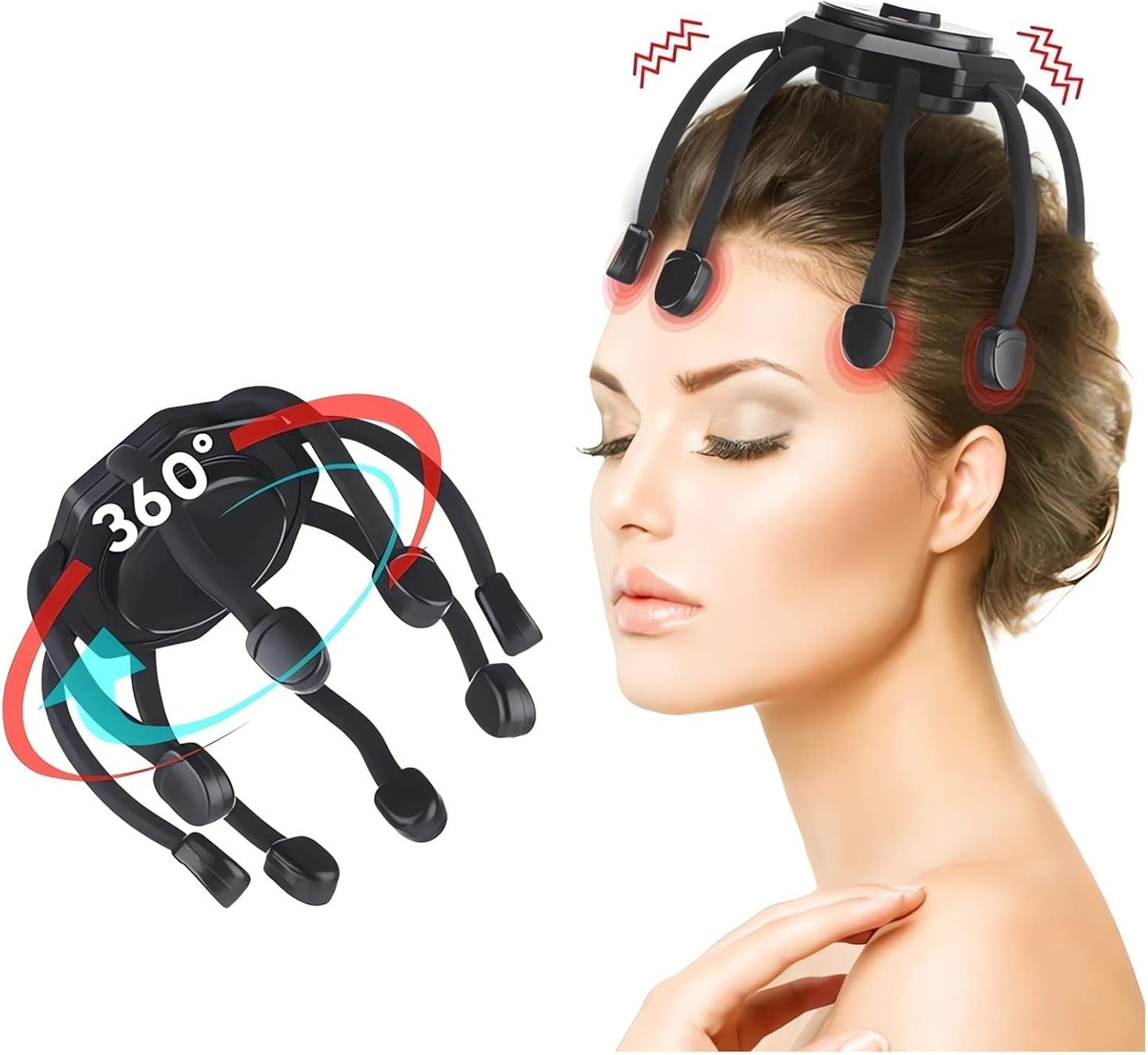 2024 Electric Scalp Massager: Stress Relief on the Go!