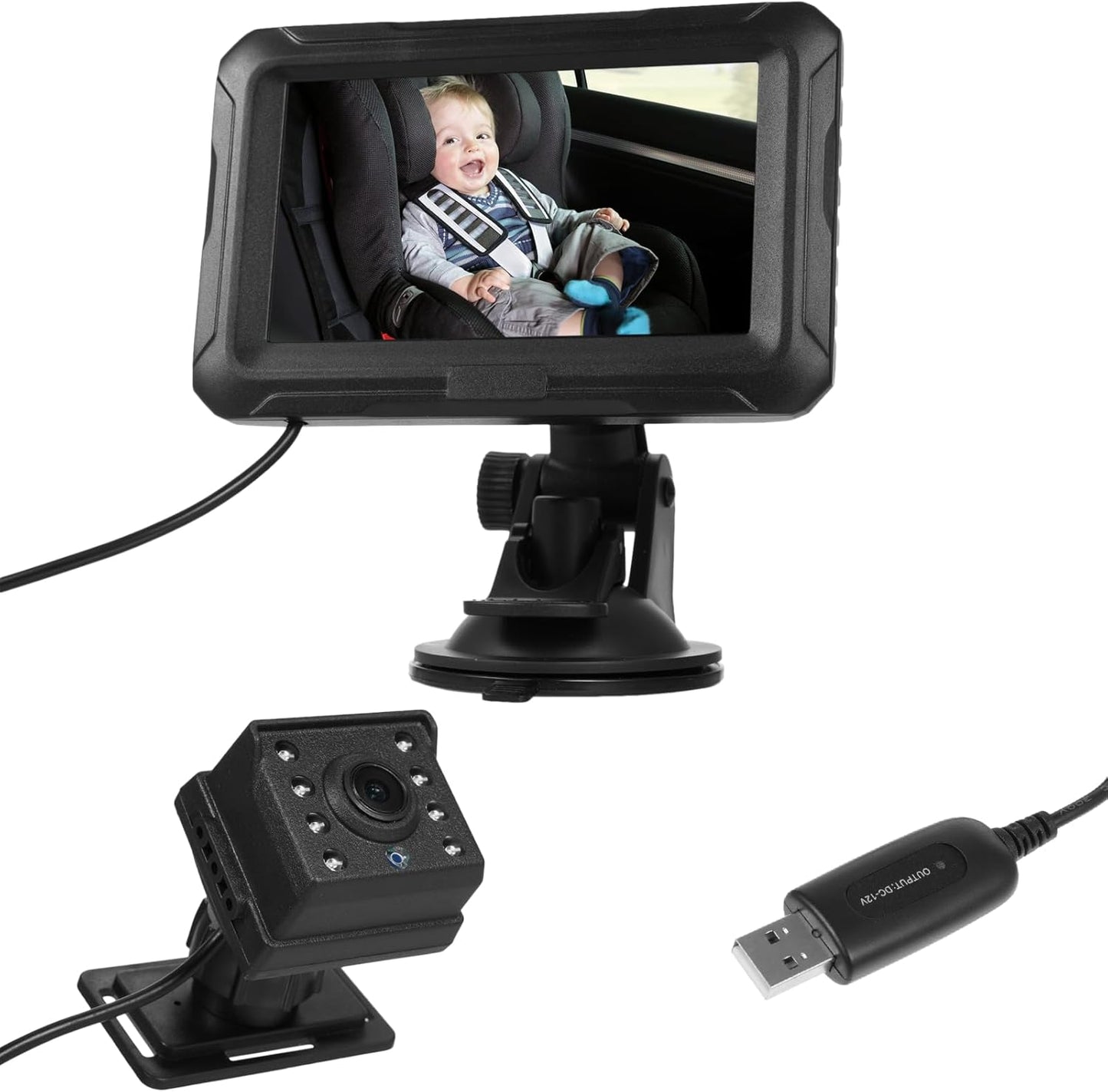 HD Night Vision Baby Car Mirror - Clear View for Safety