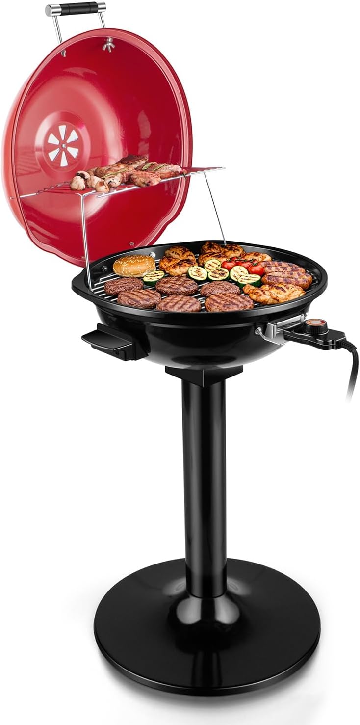 Techwood Electric Grill: 1600W Portable BBQ for Outdoor Fun