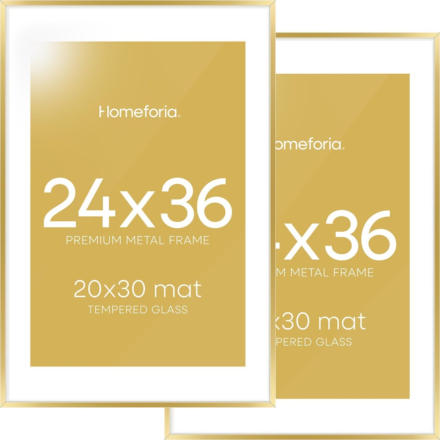 24x36 Gold Picture Frame with Mat for Stunning Displays