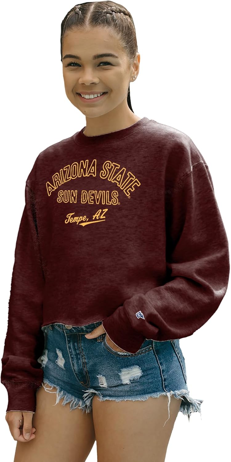 Arizona State Sun Devils Women's Crop Crewneck Sweatshirt
