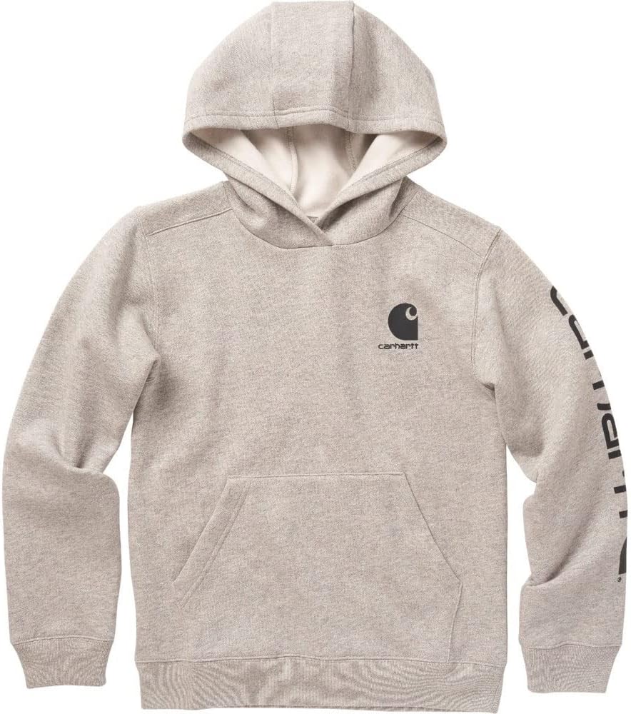 Carhartt Boys' Long Sleeve Hooded Sweatshirt for Comfort