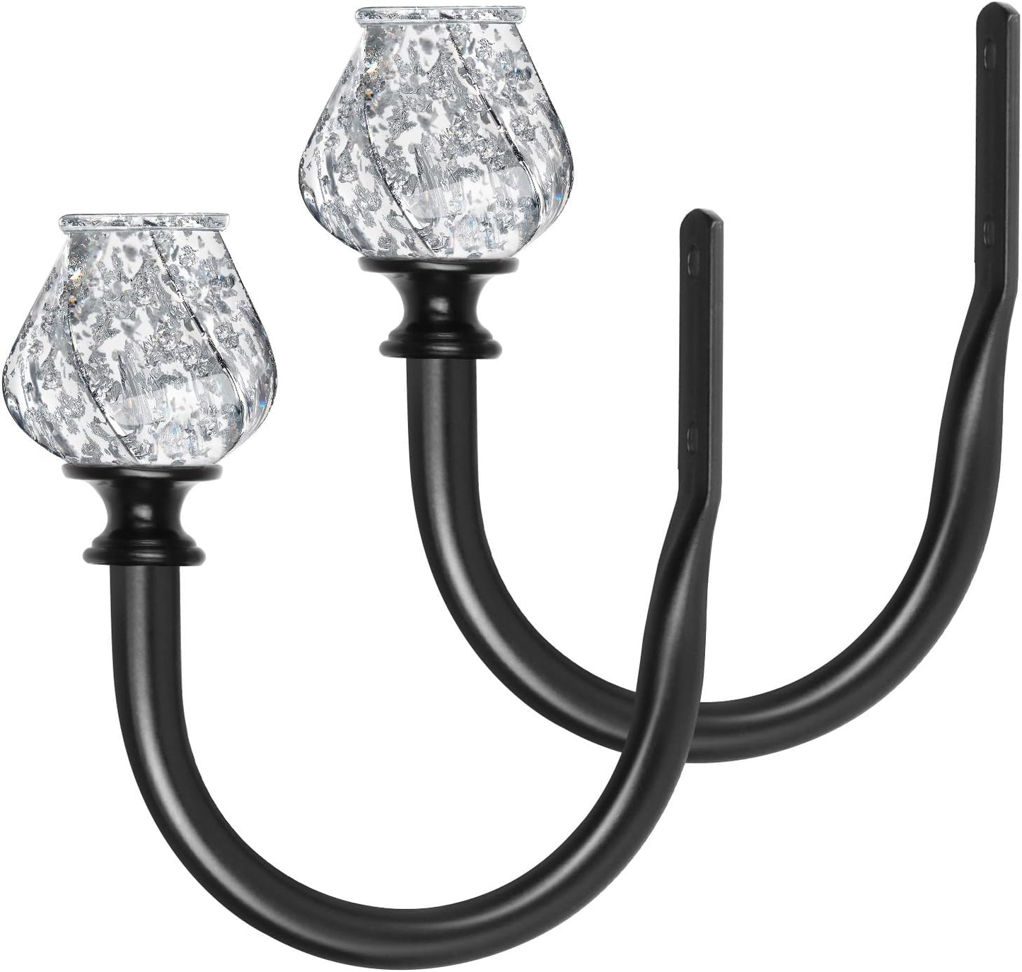 Twisted Finial Curtain Holdbacks - Set of 2