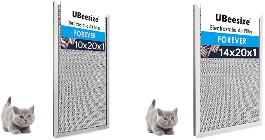 UBeesize Reusable Air Filter Bundle for HVAC and AC Systems
