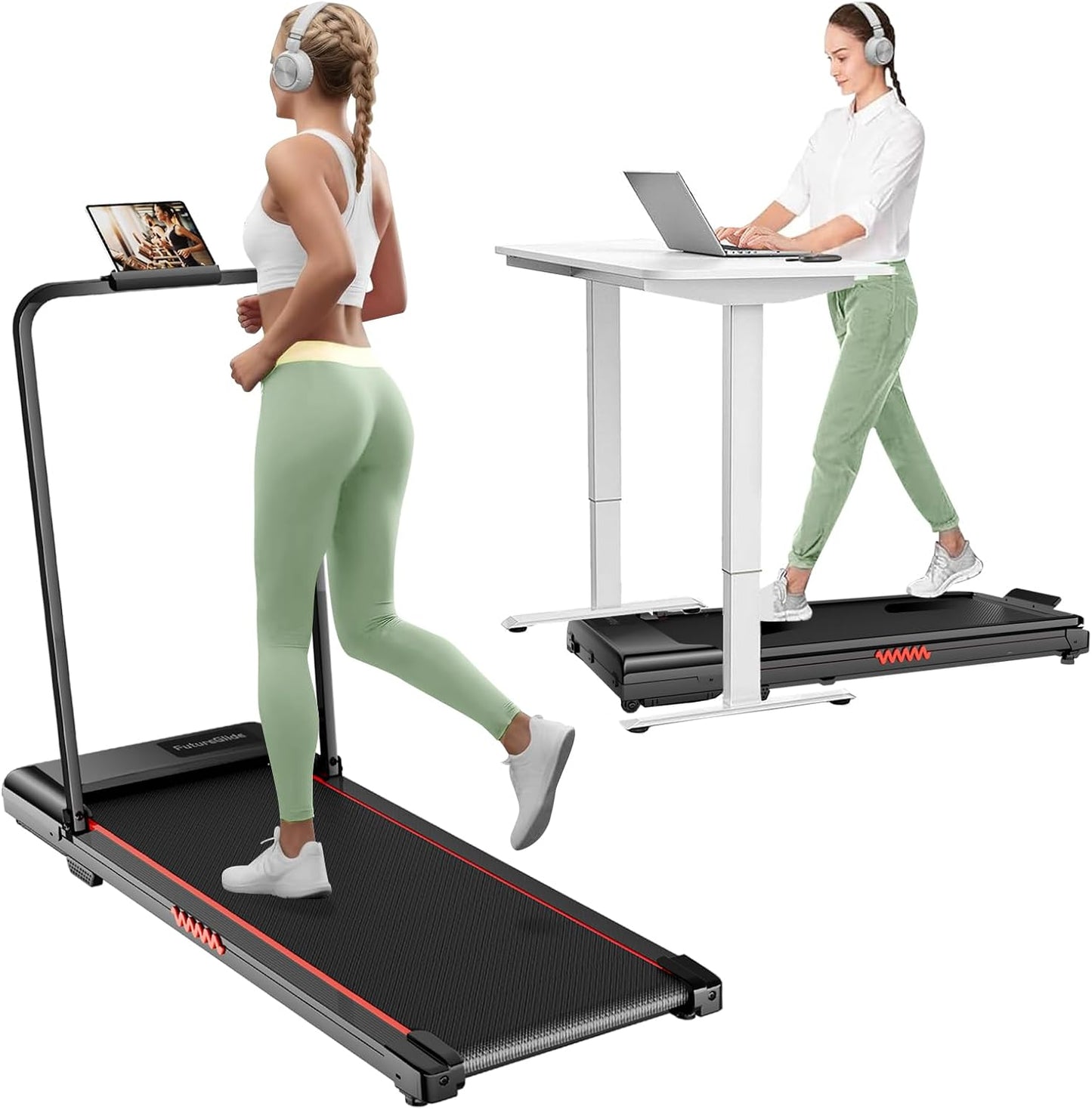 FutureGlide Foldable Walking Pad - Enhanced Stability