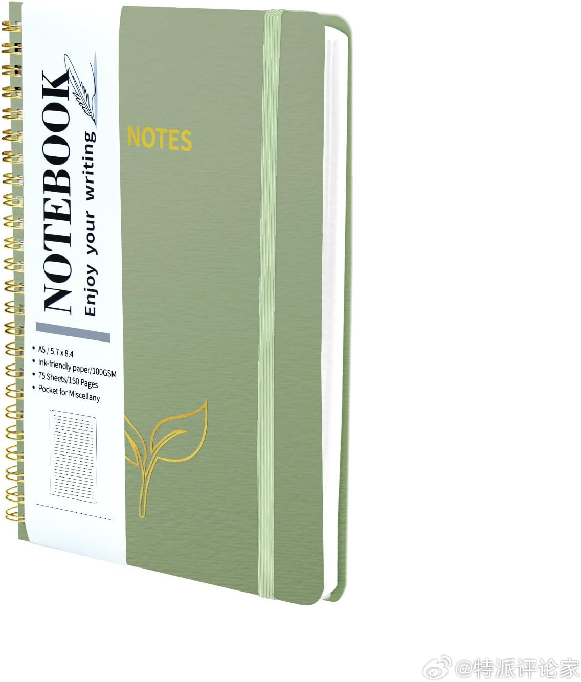LIVSMON A5 Spiral Journal - 100 GSM, College Ruled - Stylish & Durable