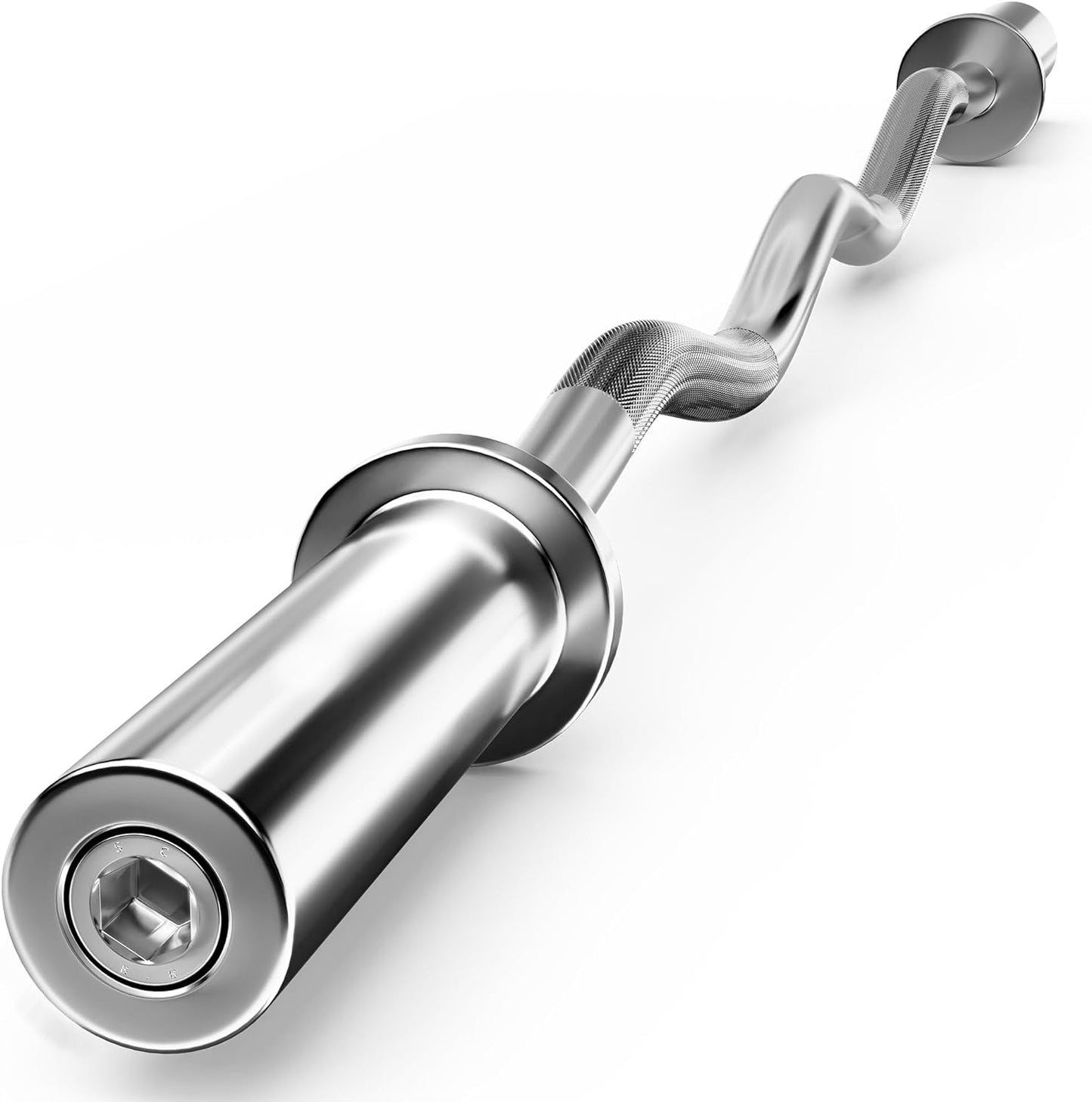Olympic Barbell Curl Bar for Strength Training and Weightlifting