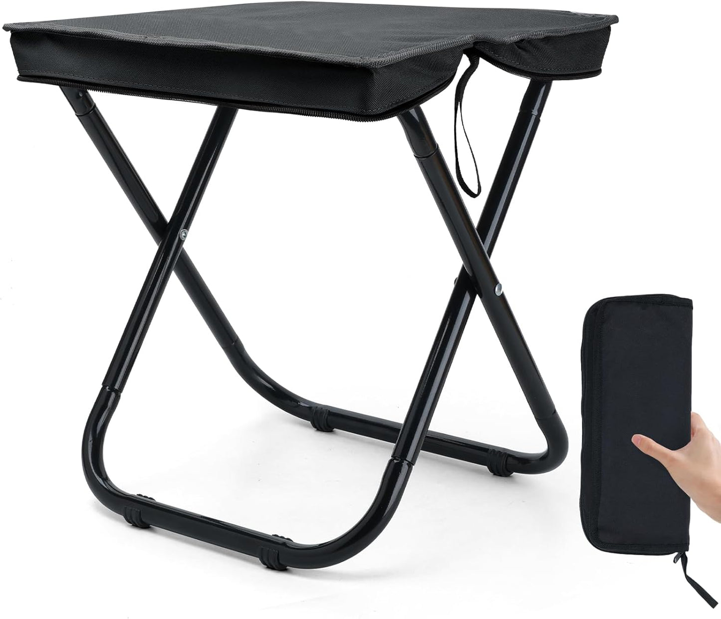 Portable Heavy-Duty Camping Stool 350lbs Support