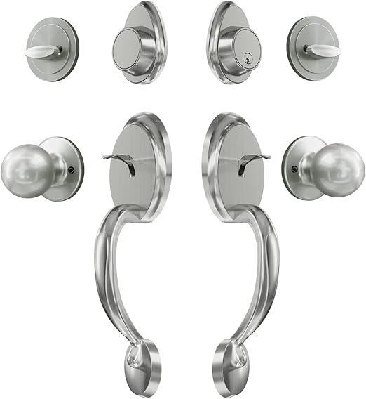 GUA OYH Double Door Handleset for Stylish Front Doors