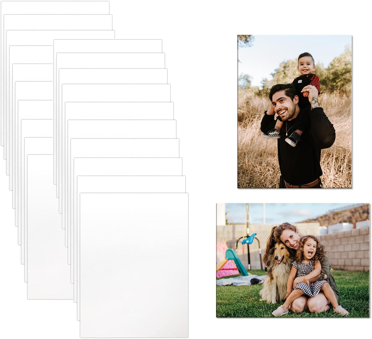 20 Pcs Sublimation Photo Blanks for DIY Metal Signs and Frames