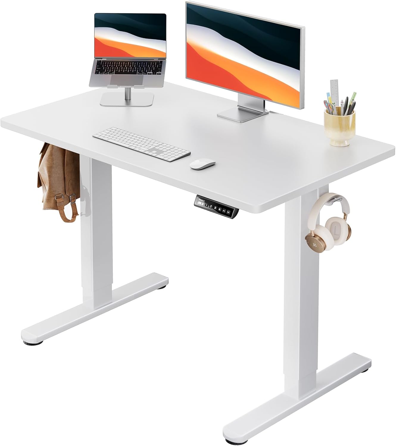 HUANUO Electric Standing Desk with Adjustable Height Features