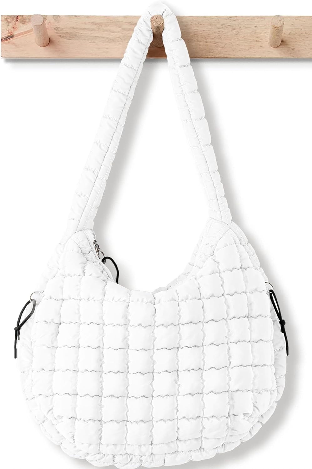 Large Quilted Puffer Tote Bag for Women - Stylish Carryall
