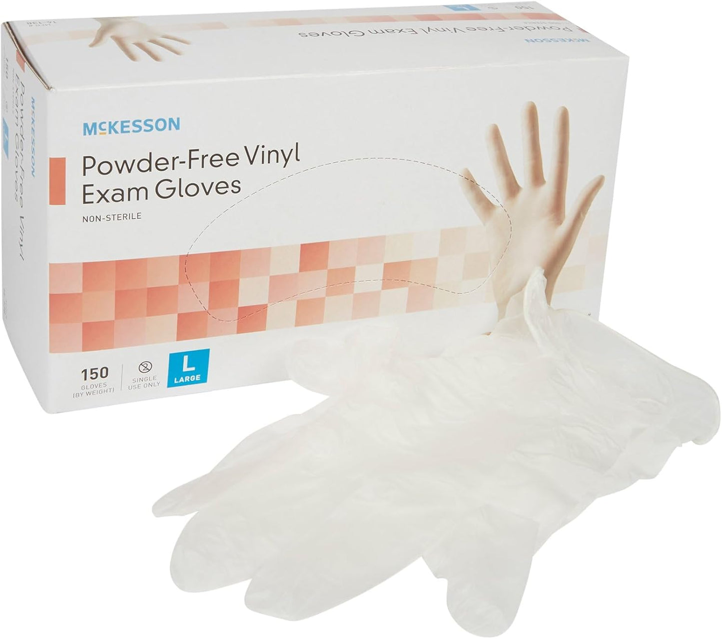 McKesson Large Vinyl Gloves - 150 Count