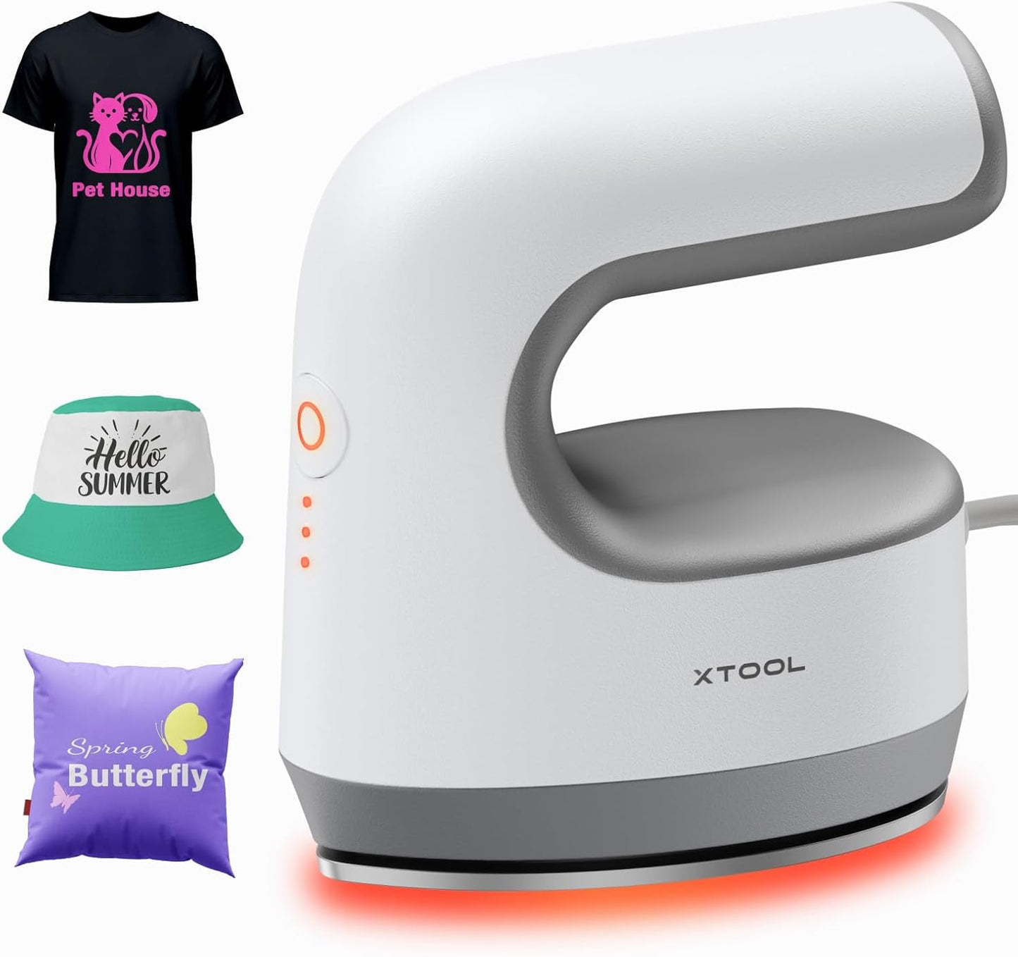 xTool Mini Heat Press Machine for T-Shirts, Hats, and More