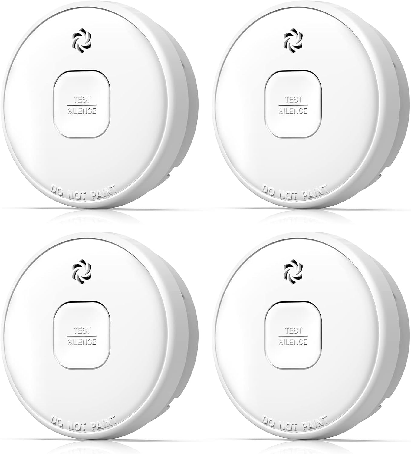 10-Year Smoke Detector with Photoelectric Sensor for Safety