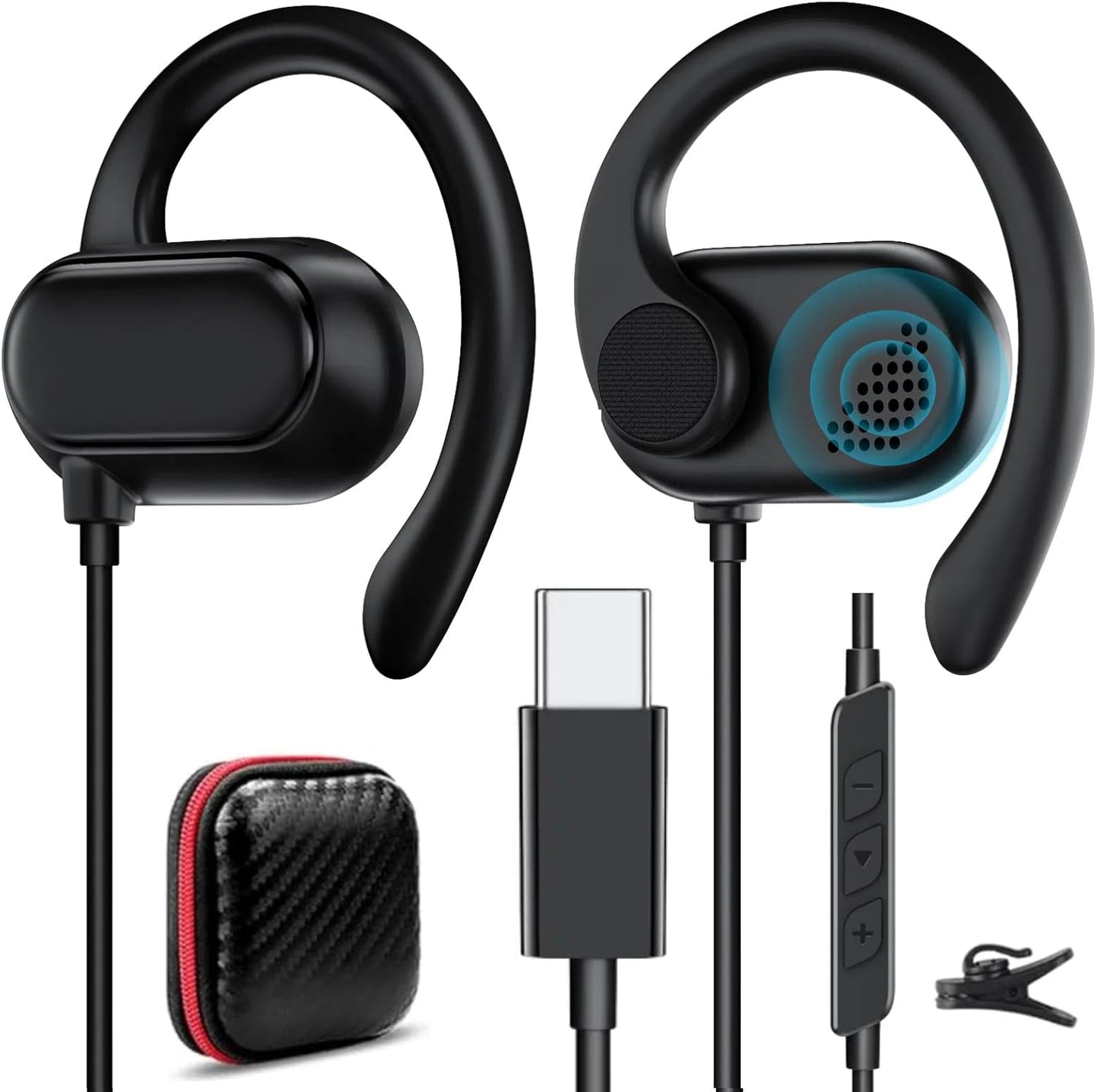 TOPAUX Hook Headset for iPhone & Android