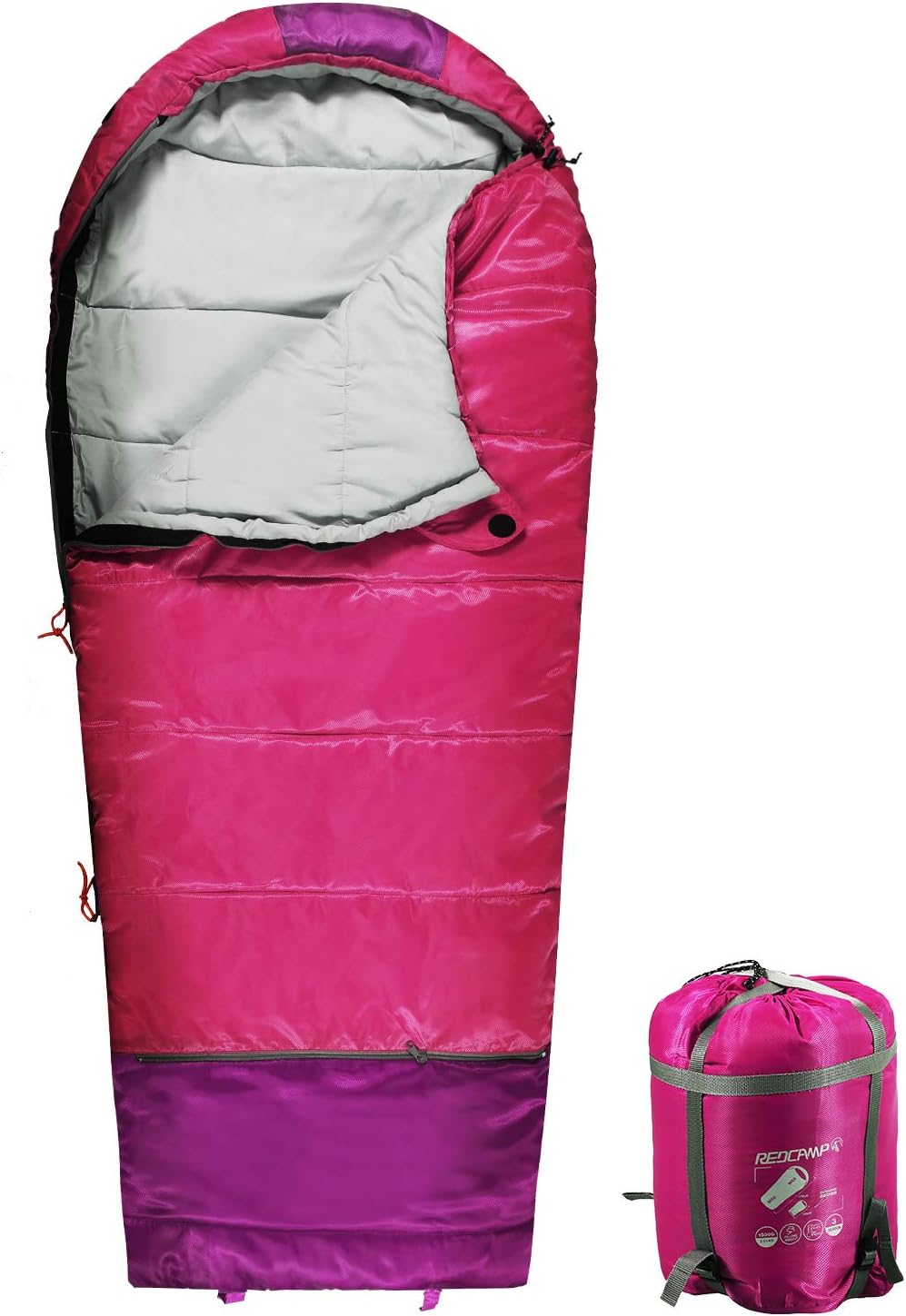 REDCAMP Kids Mummy Sleeping Bag for Camping and Adventures