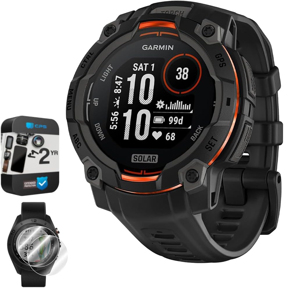 Garmin Instinct Solar Smartwatch Bundle