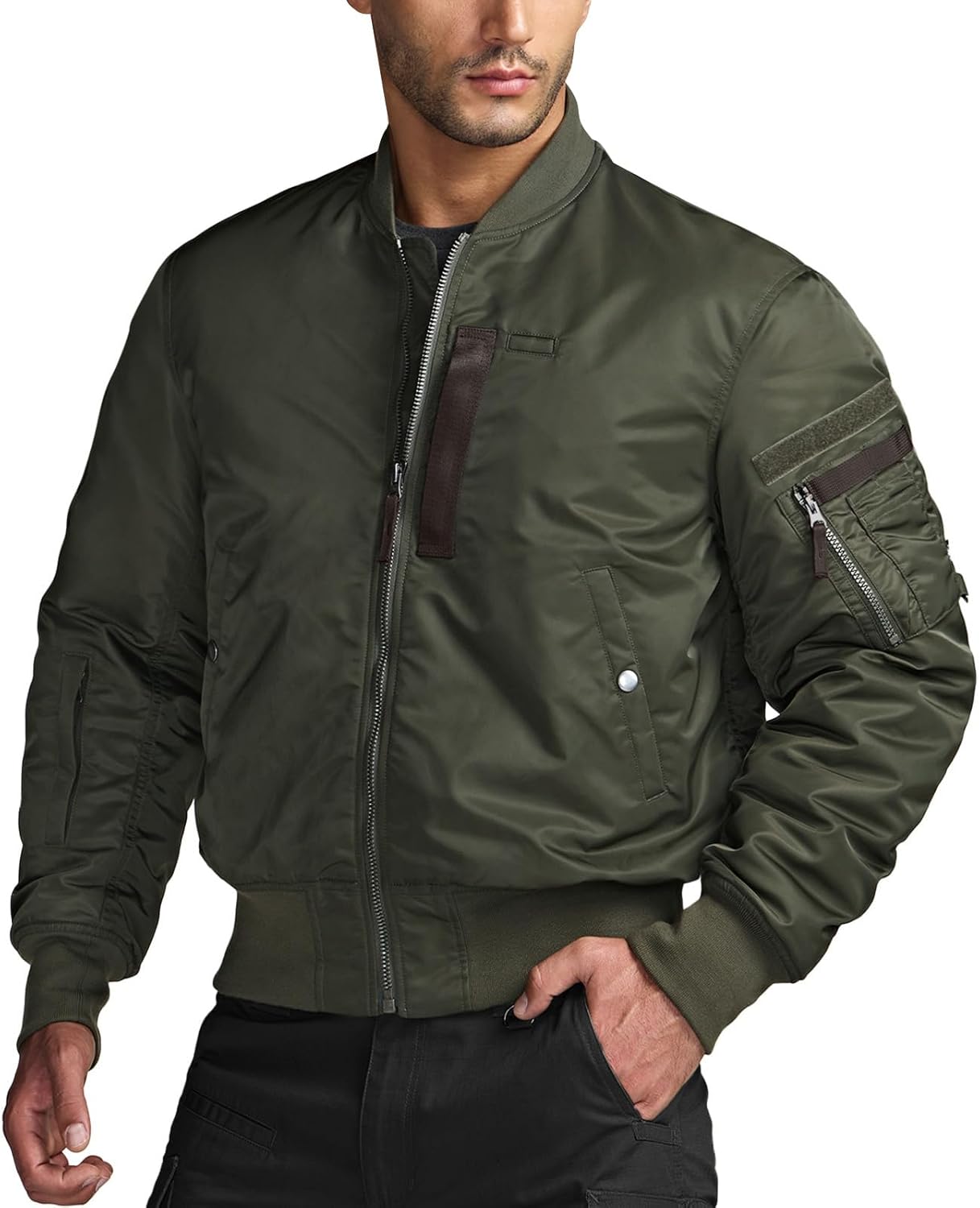 CQR Men's Casual Bomber Jacket - Stylish and Functional Windbreaker
