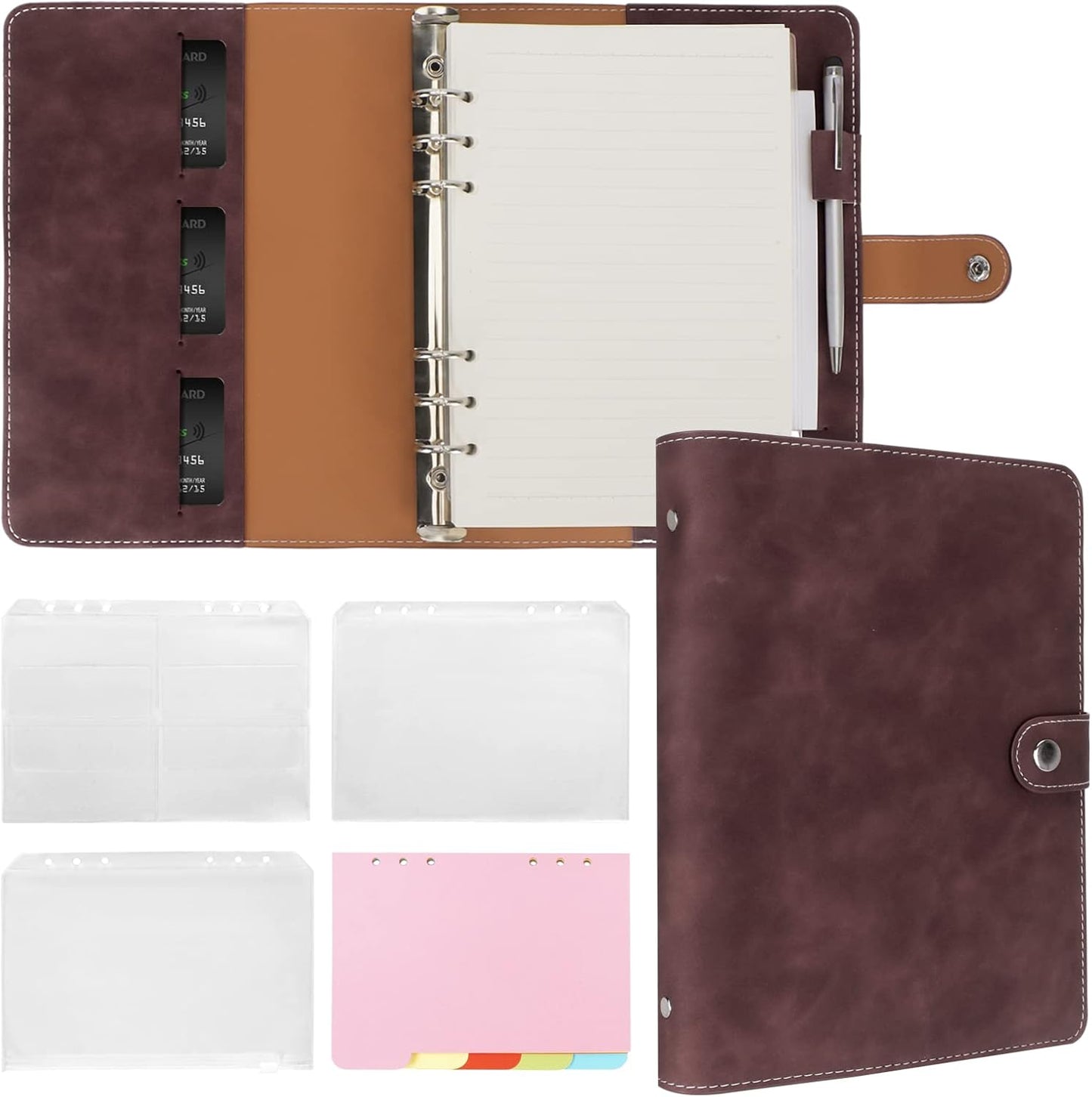 FYY A5 Leather Binder - Organize in Style!
