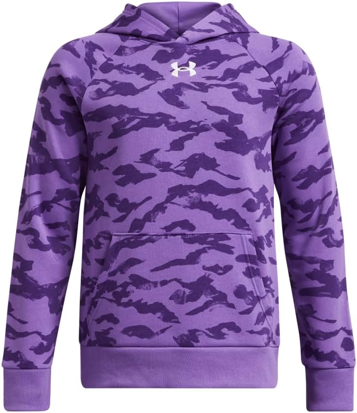 Under Armour Boys' Rival Fleece Printed Hoodie for Comfort