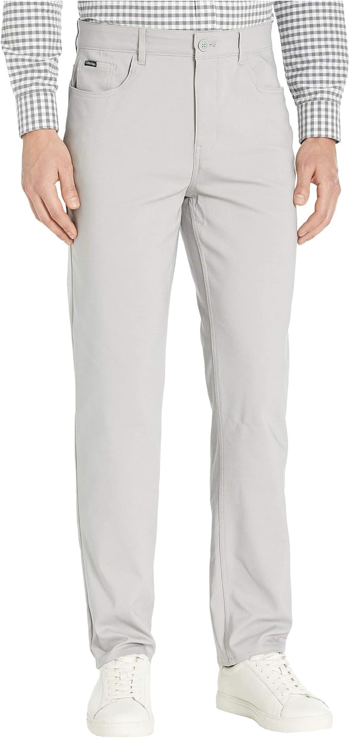 Calvin Klein Men's Move 365 Stretch Slim Fit Pants for Comfort